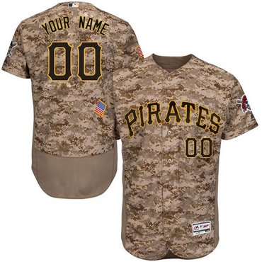 Personalized Pittsburgh Pirates Camo Men’sized Flexbase Jersey