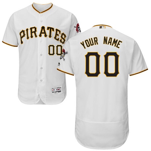 Personalized Pittsburgh Pirates White Men’sized Flexbase Jersey