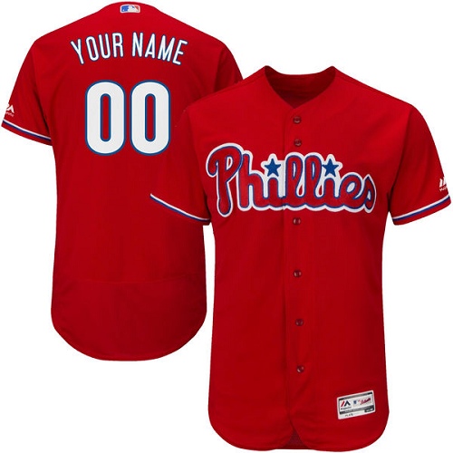 Personalized Philadelphia Phillies Red Men’sized Flexbase Jersey