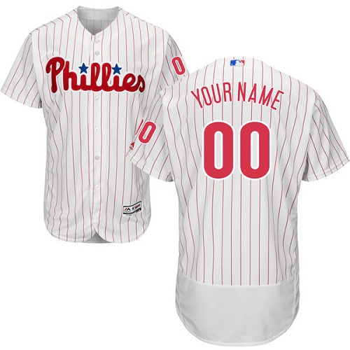 Personalized Philadelphia Phillies White Men’sized Flexbase Jersey