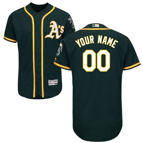 Personalized Oakland Athletics Green Men’sized Flexbase Jersey