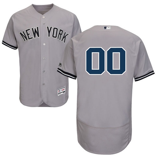 Personalized New York Yankees Gray Men’s Flexbaseized Jersey