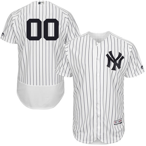 Personalized New York Yankees White Men’s Flexbaseized Jersey