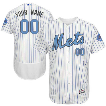 Personalized New York Mets White Father’s Day Men’s Flexbaseized Jersey