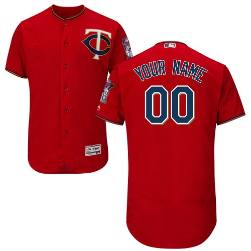 Personalized Minnesota Twins Red Men’sized Flexbase Jersey
