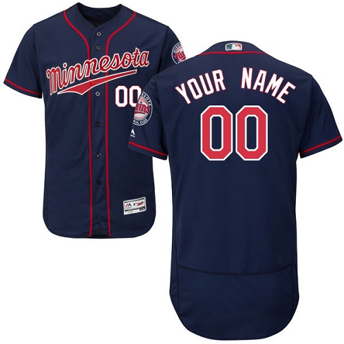 Personalized Minnesota Twins Navy Men’sized Flexbase Jersey