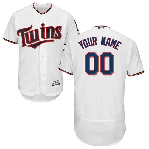 Personalized Minnesota Twins White Men’sized Flexbase Jersey