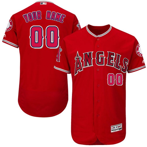 Personalized Los Angeles Angels Red Men’sized Flexbase Jersey