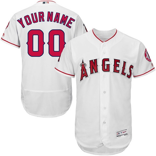 Personalized Los Angeles Angels White Men’sized Flexbase Jersey