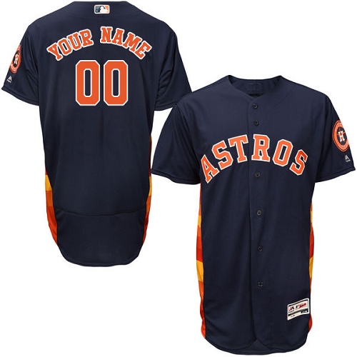 Personalized Houston Astros Navy Men’s Flexbaseized Jersey