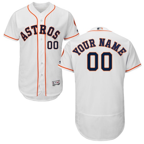 Personalized Houston Astros White Men’s Flexbaseized Jersey