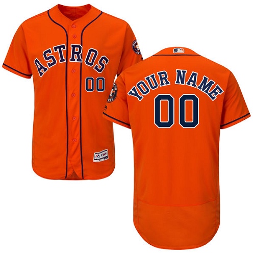 Personalized Houston Astros Orange Men’s Flexbaseized Jersey