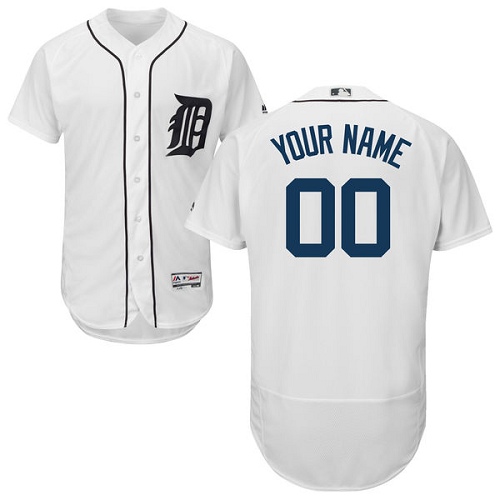 Personalized Detroit Tigers White Men’sized Flexbase Jersey