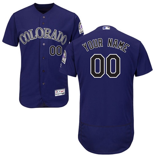 Personalized Colorado Rockies Purple Men’s Flexbaseized Jersey
