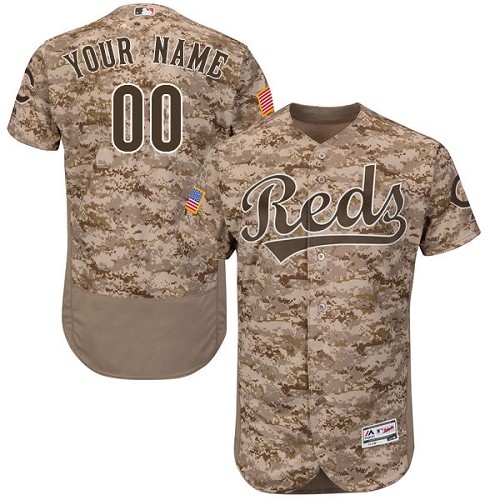 Personalized Cincinnati Reds Camo Men’sized Flexbase Jersey