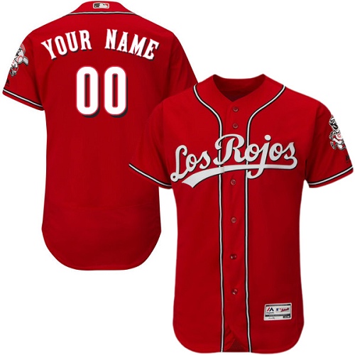 Personalized Cincinnati Reds Red Alternate Men’sized Flexbase Jersey