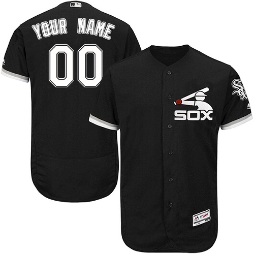 Personalized Chicago White Sox Black 2017 Spring Training Men’s Flexbaseized Jersey