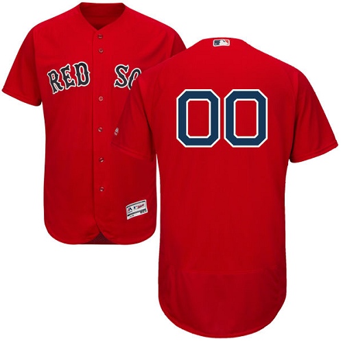 Personalized Boston Red Sox Red Men’s Flexbaseized Jersey