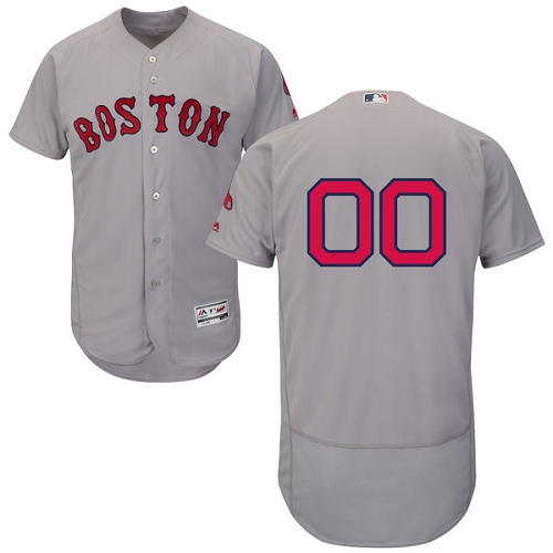 Personalized Boston Red Sox Gray Men’s Flexbaseized Jersey
