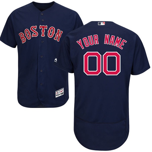 Personalized Boston Red Sox Navy Men’s Flexbaseized Jersey