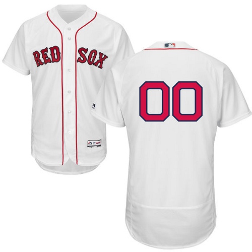 Personalized Boston Red Sox White Men’s Flexbaseized Jersey