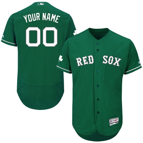 Personalized Boston Red Sox Green Celtic Flexbase Men’sized Jersey