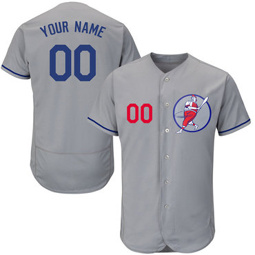 Personalized Dodgers Gray Men’sized Flexbase New Design Jersey