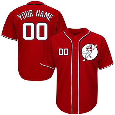 Personalized Nationals Red Men’sized New Design Jersey