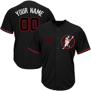 Personalized Nationals Black Men’sized New Design Jersey