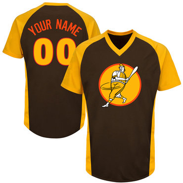 Personalized Nationals Brown Men’sized New Design Jersey
