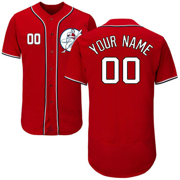 Personalized Nationals Red Men’sized Flexbase New Design Jersey