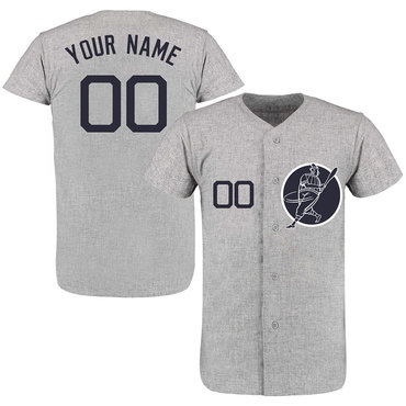 Personalized Yankees Gray Men’sized New Design Jersey
