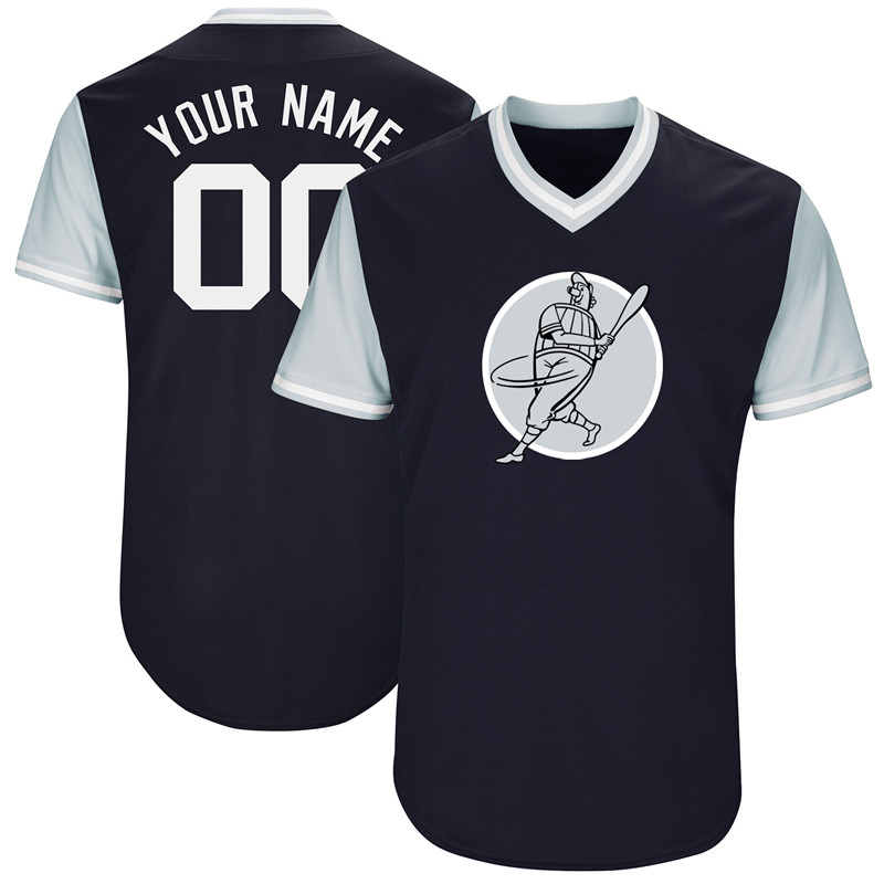 Personalized Yankees Blue Men’sized Throwback New Design Jersey