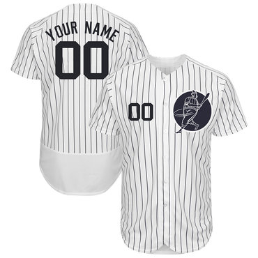 Personalized Yankees White Men’sized Flexbase New Design Jersey