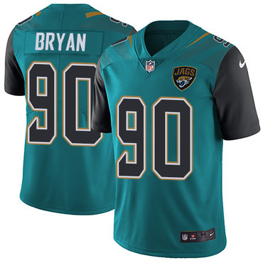 Personalized Jaguars #90 Taven Bryan Teal Green Team Color Men’s Stitched NFL Untouchable Limited Jersey