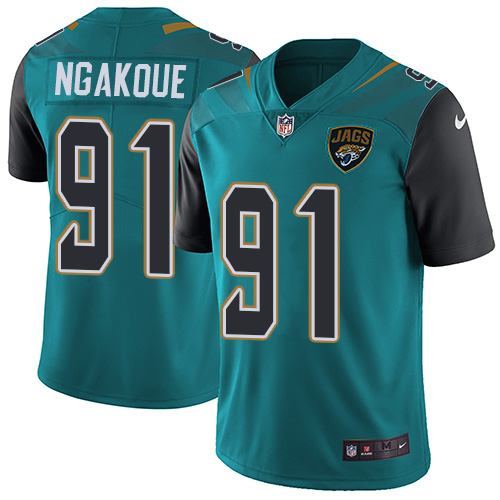Personalized Jaguars #91 Yannick Ngakoue Teal Green Team Color Men’s Stitched NFL Untouchable Limited Jersey