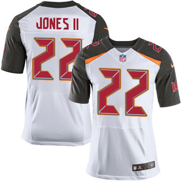 Personalized Buccaneers #22 Ronald Jones II White Men’s Stitched NFL New Elite Jersey