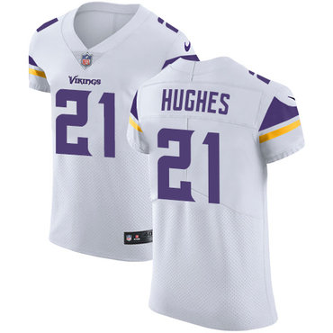 Personalized Vikings #21 Mike Hughes White Men’s Stitched NFL Untouchable Elite Jersey