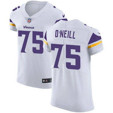 Personalized Vikings #75 Brian O’Neill White Men’s Stitched NFL Untouchable Elite Jersey