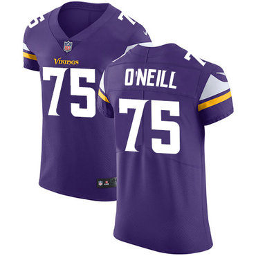 Personalized Vikings #75 Brian O’Neill Purple Team Color Men’s Stitched NFL Untouchable Elite Jersey