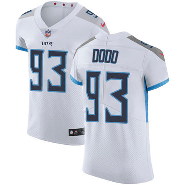 Personalized Titans #93 Kevin Dodd White Men’s Stitched NFL Untouchable Elite Jersey