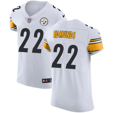 Personalized Steelers #22 Terrell Edmunds White Men’s Stitched NFL Untouchable Elite Jersey