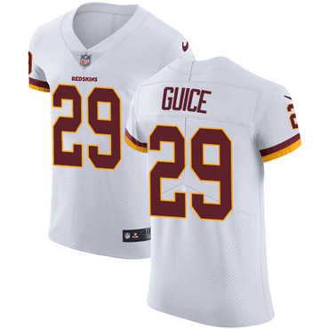 Personalized Redskins #29 Derrius Guice White Men’s Stitched NFL Untouchable Elite Jersey