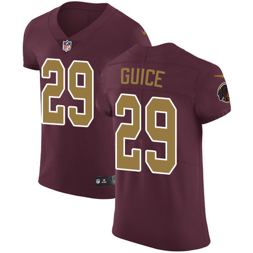 Personalized Redskins #29 Derrius Guice Burgundy Red Alternate Men’s Stitched NFL Untouchable Elite Jersey