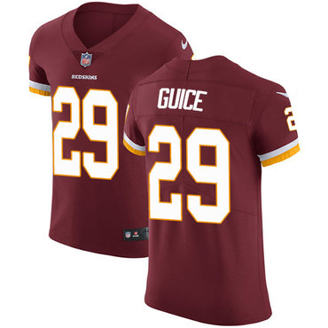 Personalized Redskins #29 Derrius Guice Burgundy Red Team Color Men’s Stitched NFL Untouchable Elite Jersey