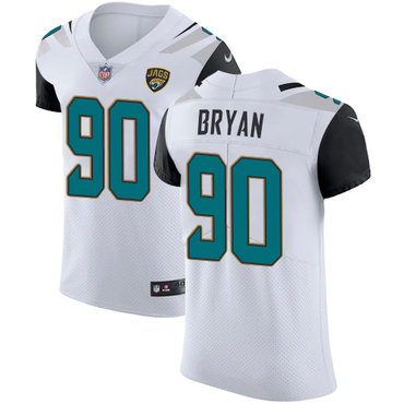 Personalized Jaguars #90 Taven Bryan White Men’s Stitched NFL Untouchable Elite Jersey