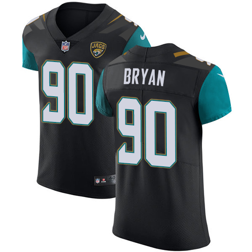 Personalized Jaguars #90 Taven Bryan Black Alternate Men’s Stitched NFL Untouchable Elite Jersey