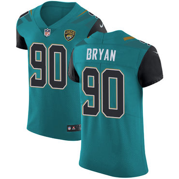 Personalized Jaguars #90 Taven Bryan Teal Green Team Color Men’s Stitched NFL Untouchable Elite Jersey