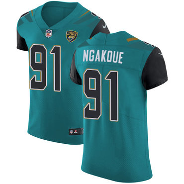 Personalized Jaguars #91 Yannick Ngakoue Teal Green Team Color Men’s Stitched NFL Untouchable Elite Jersey