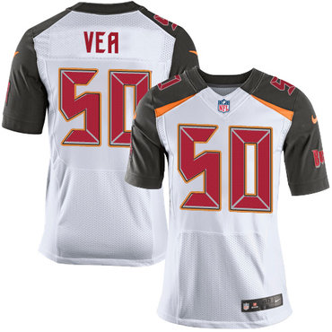 Personalized Buccaneers #50 Vita Vea White Men’s Stitched NFL New Elite Jersey
